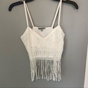 Crochet Festival Fringe Crop Top